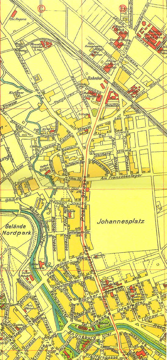 Erfurt Stadtplan 1920