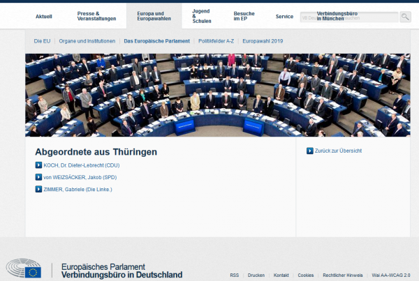 Thüringer Abgeordnete im EU-Parlament und die EU-Copyright-Reform Thüringer Abgeordnete im EU-Parlament und die EU-Copyright-Reform